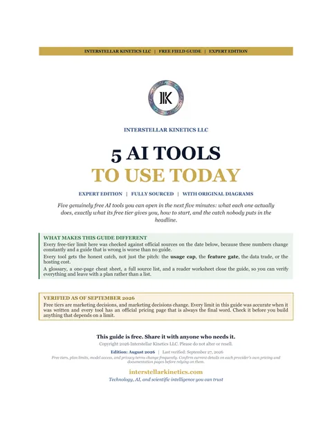Cover of 5 AI Tools to Use Today