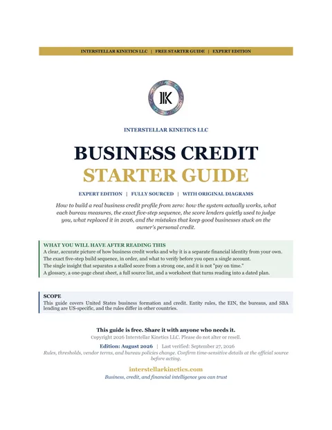 Cover of Business Credit Starter Guide