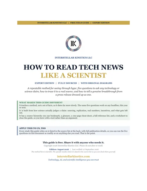 Cover of How to Read Tech News Like a Scientist