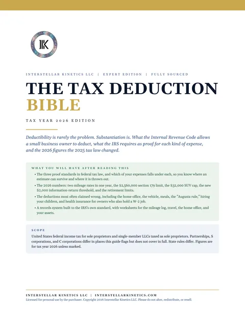Cover of The Tax Deduction Bible